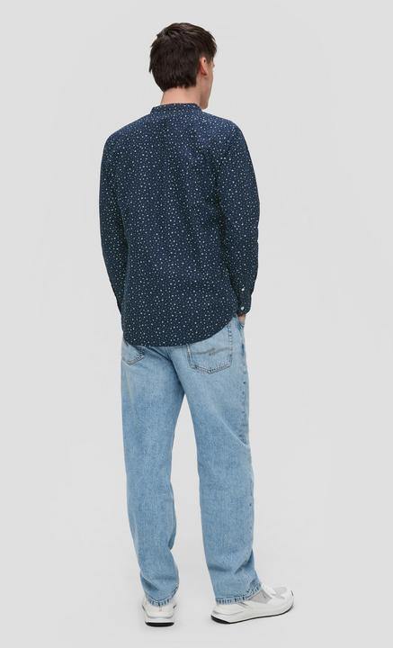 Produktbild s.Oliver Hemd Baumwollhemd mit All-over-Print (L)