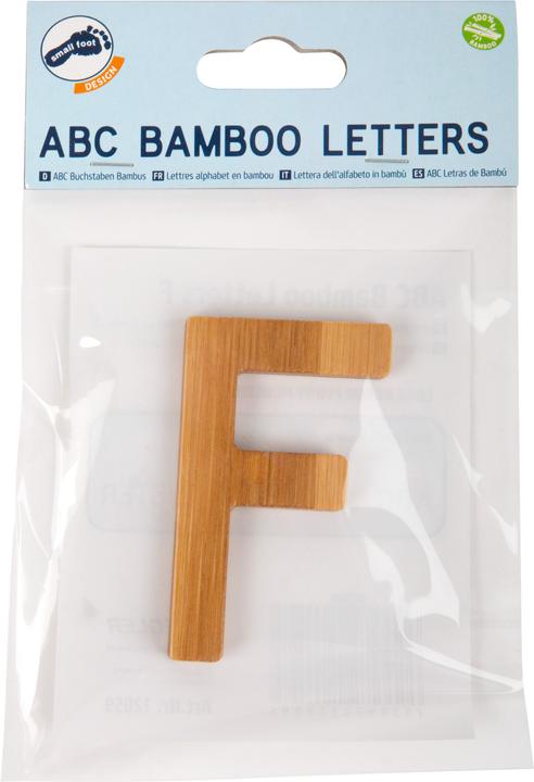 Actual product image small foot ABC letters F