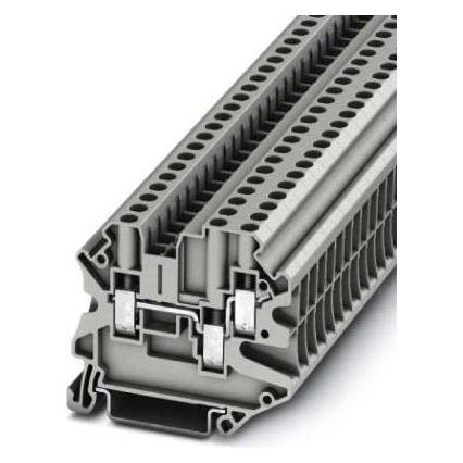 Phoenix Contact UT 4-TWIN HV 3000608 Durchgangsklemme 0.14 mm² 6 mm² Grau 50 St., Elektronikkabel + Stecker, Grau