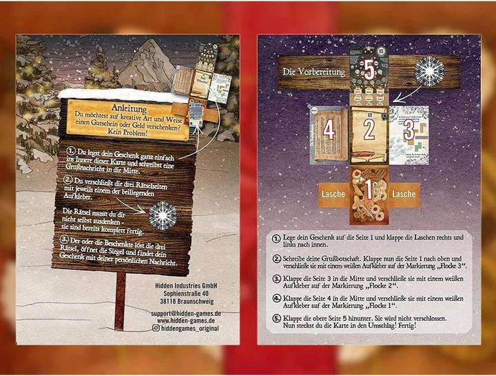 Actual product image Hidden Games Mysterious Christmas - Puzzle card (German, 1 Players)