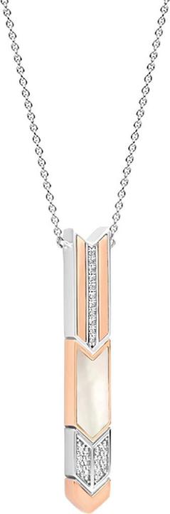 Produktbild Ti Sento Milano Collier Pfeil bicolor mit Perlmutt und Zirkonia 3954MW/42 (925 Sterling Silber, 48 cm)