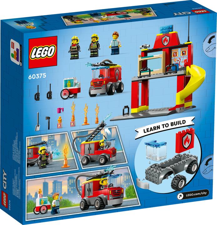 Produktbild LEGO Feuerwehrstation und Löschauto (60375, LEGO City)