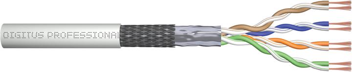 Image du produit Digitus CAT 5e SF-UTP Câble patch brut Longueur 100 m Box AWG 26/7 PVC Simplex Couleur Gris (SF/UTP, CAT5e, 100 m)