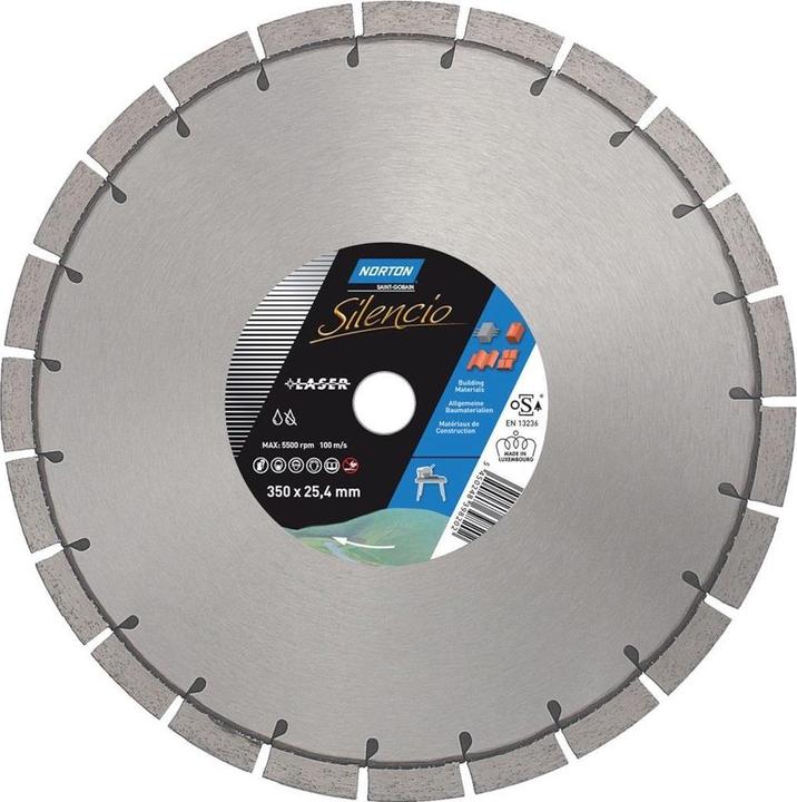 Actual product image Saint-Gobain Cl.Diamond Cut-off Silencio300 x 20.0 mm H15 Cut-off Grinder