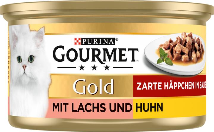 Produktbild Gourmet GOLD CiG Lachs & Huhn 85 g (Adult, 1 Stk., 85 g)