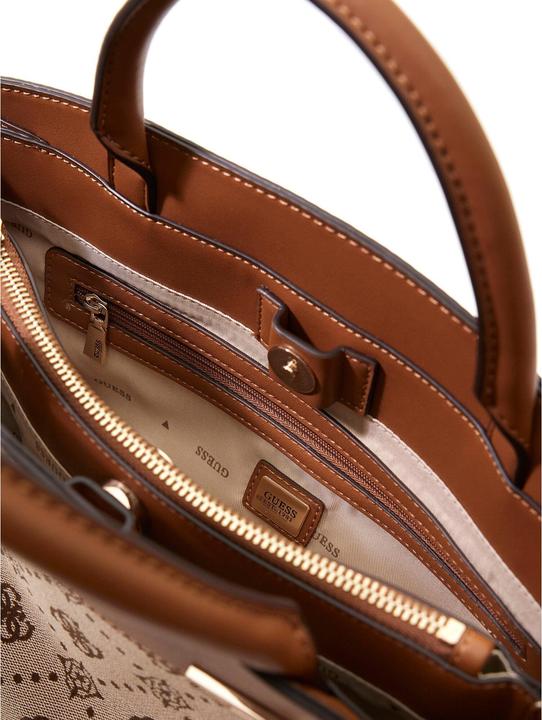 Actual product image Guess Melinda Logo Tri Compartment Satchel