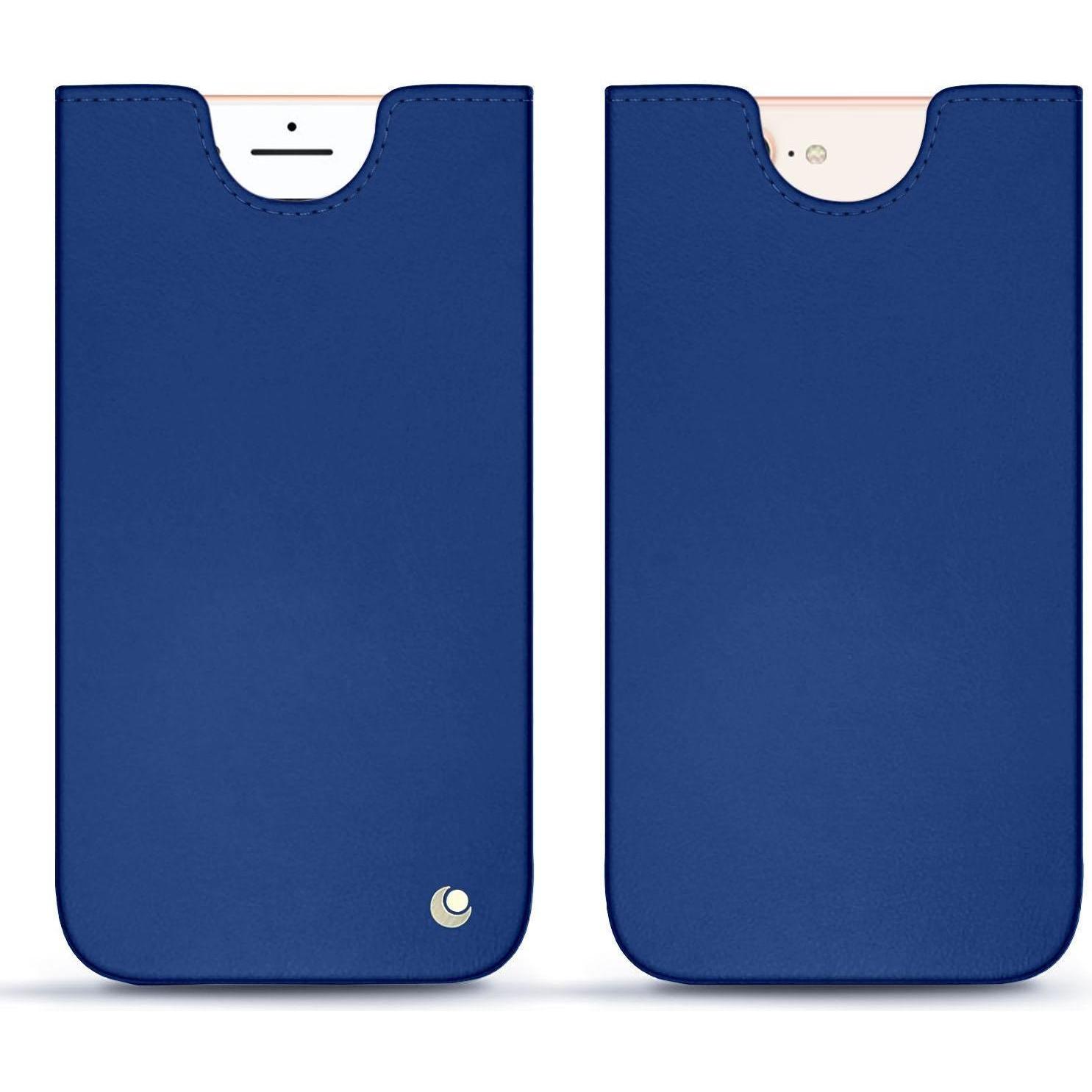 Noreve Lederschutzhülle (Apple iPhone 8 Plus), Smartphone Hülle, Blau