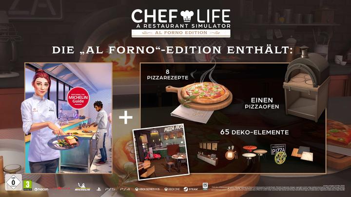 Immagine prodotto Nacon Gaming Chef Life: un simulatore di ristorante - Al Forno Edition (PS4, PS5, DE)