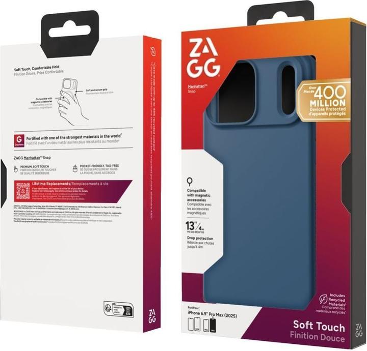 Produktbild Zagg Case für Apple iPhone 17 Pro Max Manhattan Snap ocean abyss (Apple iPhone 17 Pro Max)