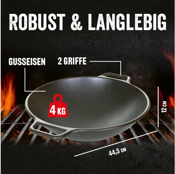 Produktbild Landmann Wok pan for grill, flat bottom, Ø 37 cm