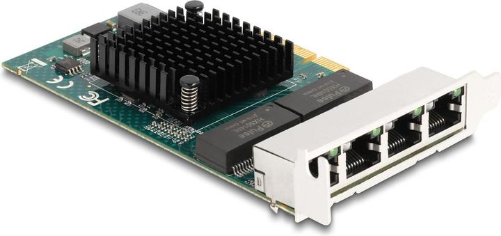 Actual product image Delock PCI Express x4 card to 4 x RJ45 Gigabit LAN BCM (PCI-E x4)