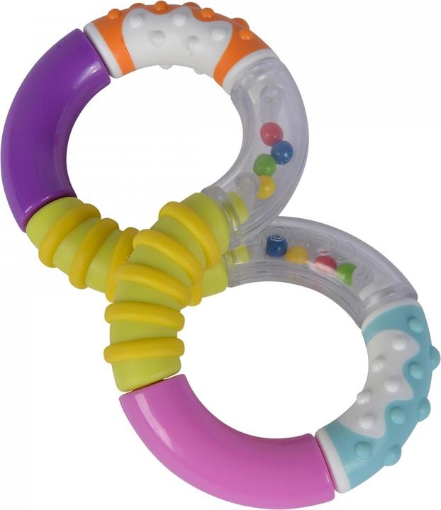 Actual product image Simba 104010177 - ABC Motor Eight Rattle, to rattle, grasp and twist, 16cm