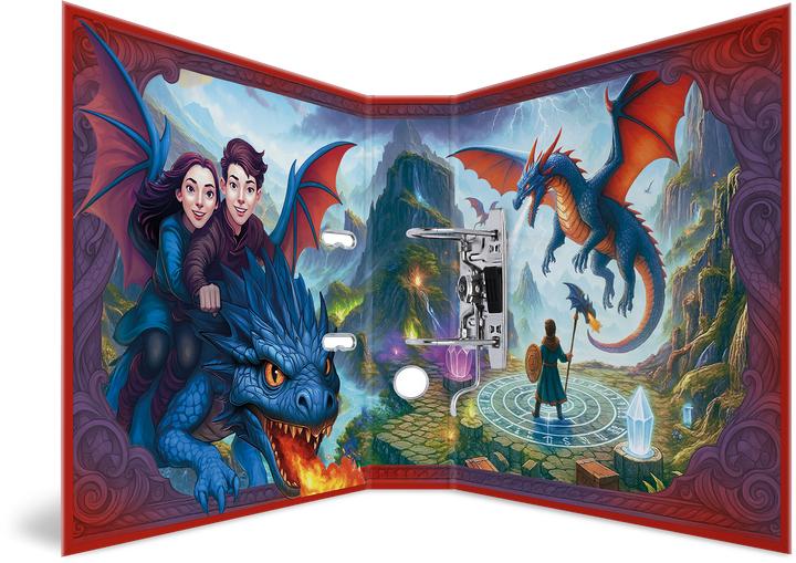 Actual product image HERMA Motiv-Ordner A4 Dragon (A4, 70 mm, 1 pcs.)