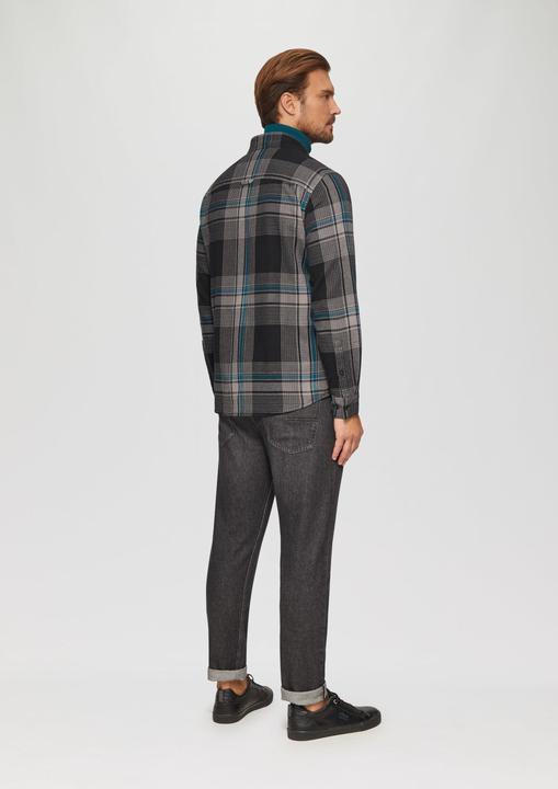 Immagine prodotto S.Oliver Hemd Regular Fit: Strukturiertes Karohemd mit Brusttasche (L)