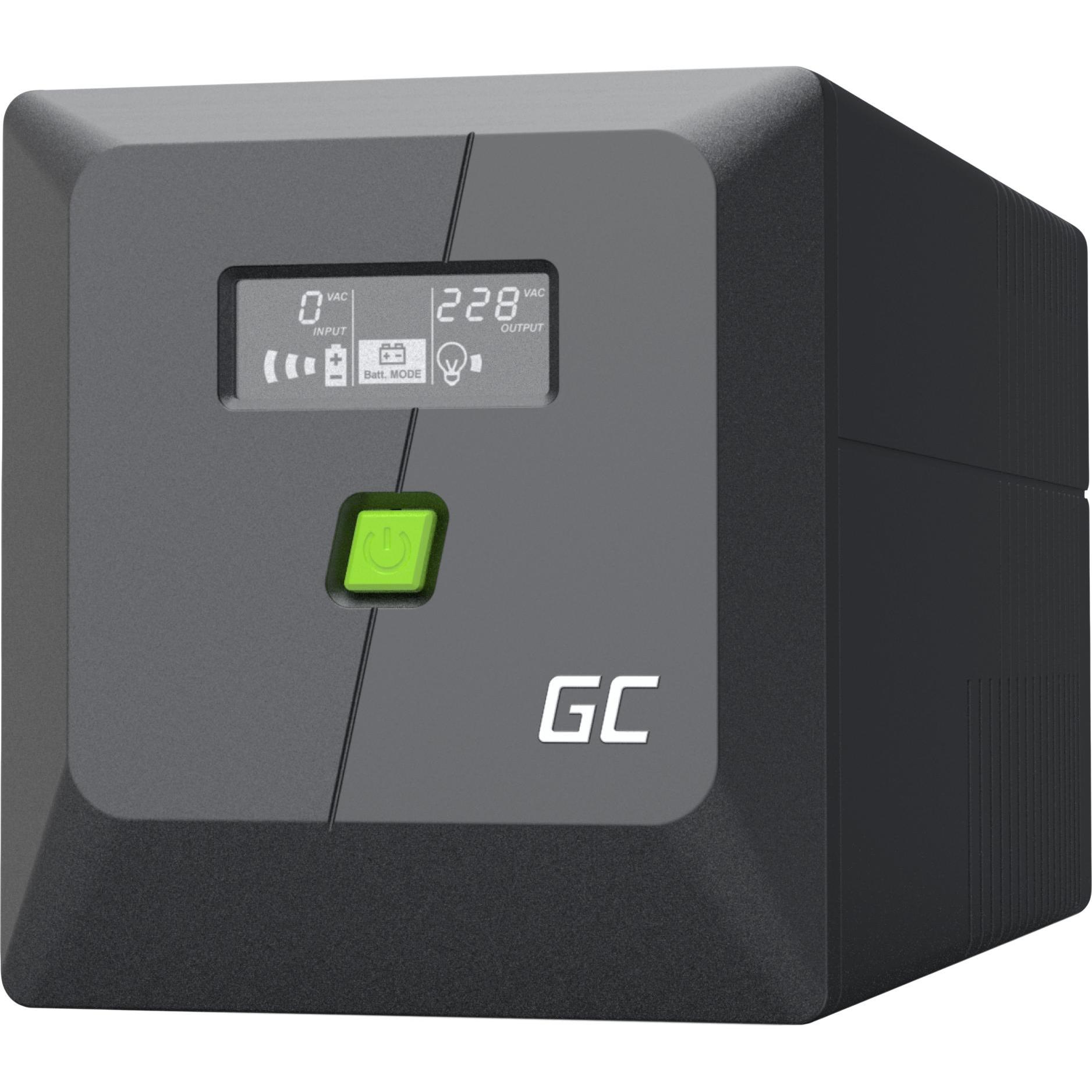 GreenCell Green Cell Ups Powerproof 480w/750va Czysta Sinusoida (480 W, Line-Interaktiv USV) (UPSLP480)