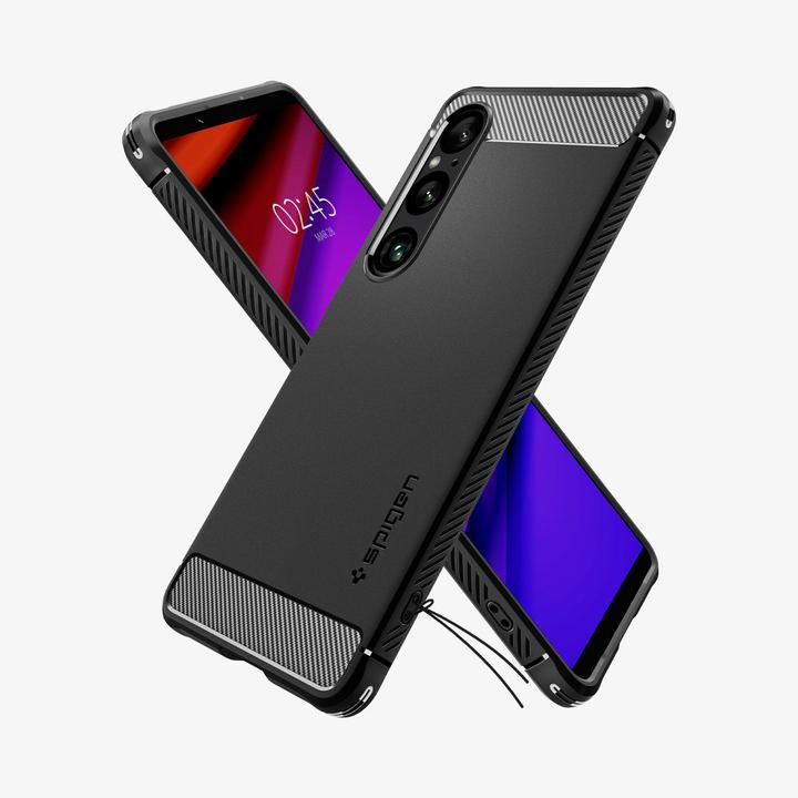 Actual product image Spigen Rugged Armor Xperia 1 VI Case Matte Black (Sony Xperia 1 VI)