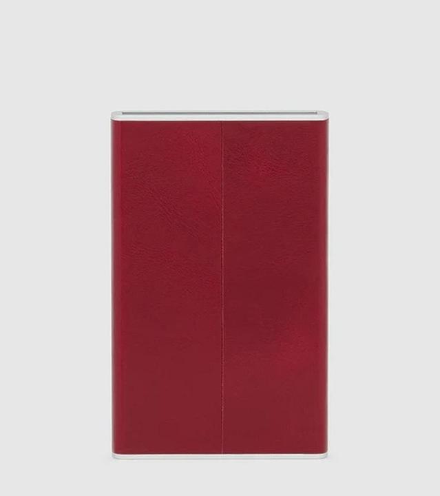 Actual product image Piquadro PP4825B2R/R wallet, card case and travel document holder Red Leather, Metal