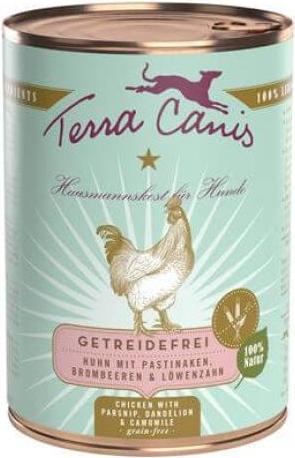 Image du produit Terra Canis Sans Céréales Sensitive poulet avec panais mûres et dandelion (Adulte, 1 pcs, 800 g)
