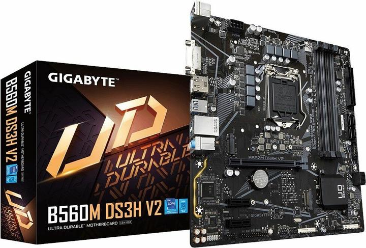 Produktbild Gigabyte B560M DS3H V2 (LGA 1200, Intel B460, Intel B560 Express, mATX)