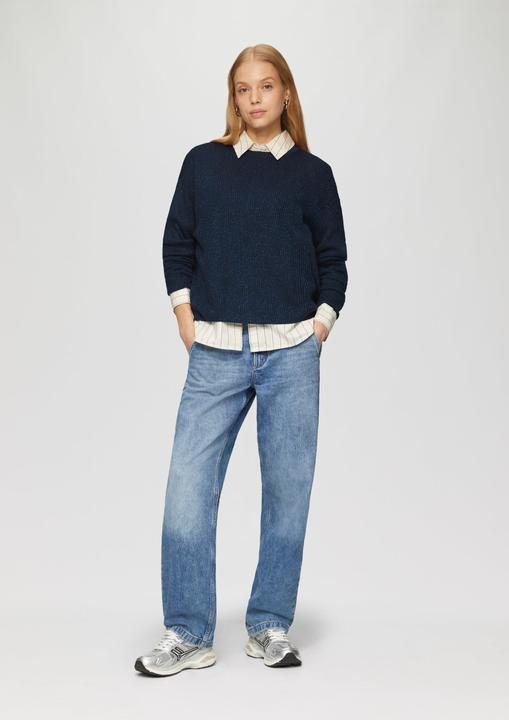 Immagine prodotto S.Oliver T-Shirt Ripppulli mit leichtem Glitzereffekt und überschnittenen Schultern (L)