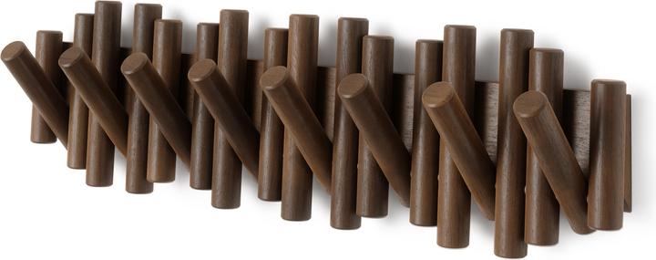 Umbra Picket 8 Hook Aged Walnut
