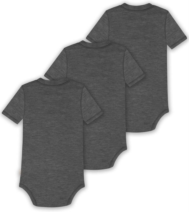 Produktbild Normani 3er Set Baby Merino Kurzarmbody „Tihoi" - 9315 (74)
