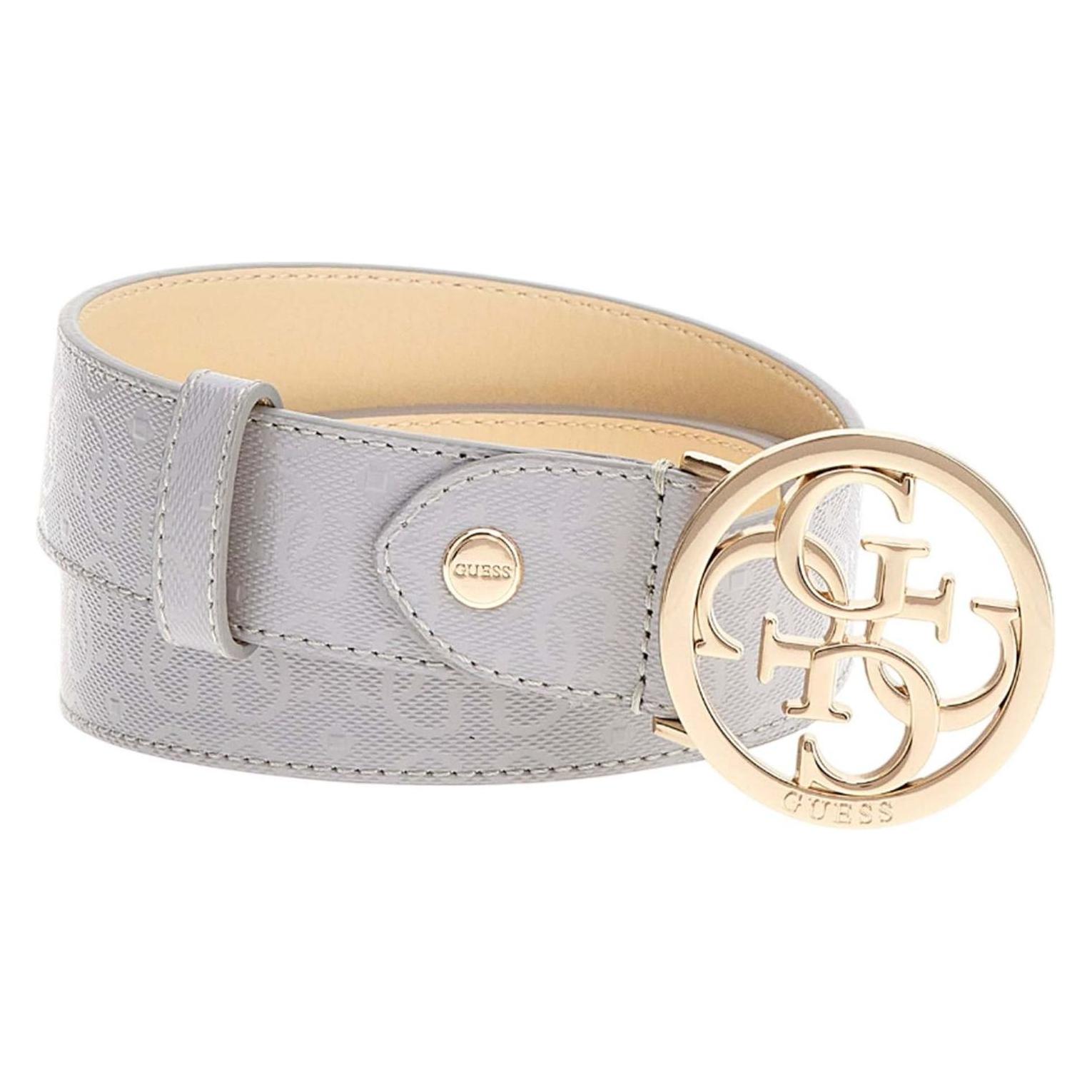 Guess, Damen, Gürtel, Noelle Yarmilla Belt, Grau, (95)