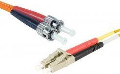 Produktbild Exertis Connect LWL Patchkabel Eco, 62,5/125 µm, OM1-Faser, LC Duplex Stecker/ST Duplex Stecker, orange, 3.0 m UPC U (3 m)