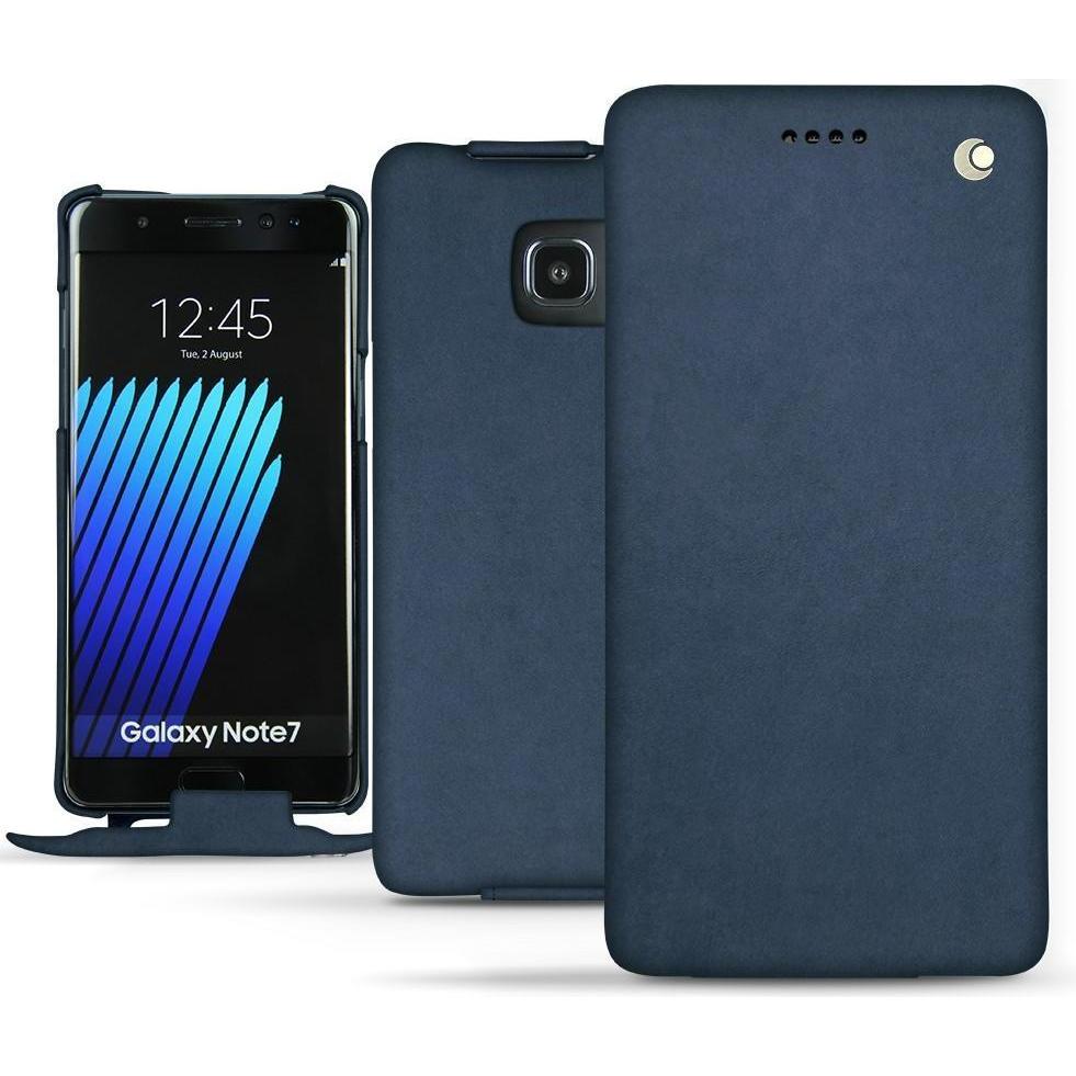 Thumbnail - Noreve Lederschutzhülle vertikal (Samsung Galaxy Note 7), Smartphone Hülle, Blau