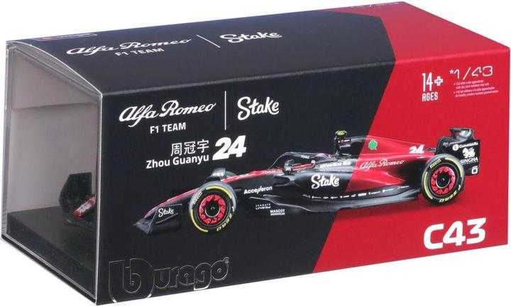 Produktbild Bburago Alfa Romeo F1 Team Stake C43 1/43 Guanyu 2023