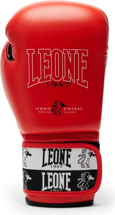 Actual product image Leone Iconic Boxing Gloves Red GN208 (14 OZ)