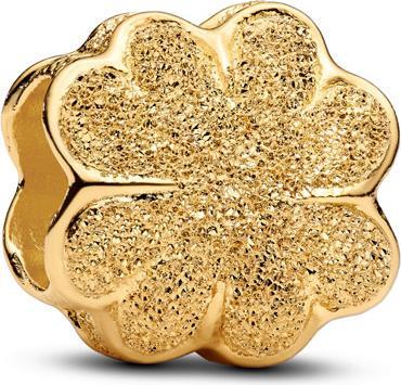 Produktbild Pandora Strukturierter Kleeblatt-Mini-Charm (Vergoldet, Edelstahl)