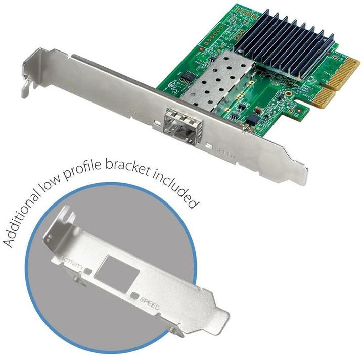 Actual product image edimax 10GbE Gigabit Ethernet SFP+ PCI Express Server Adapter (PCI Express 3.0 x4)