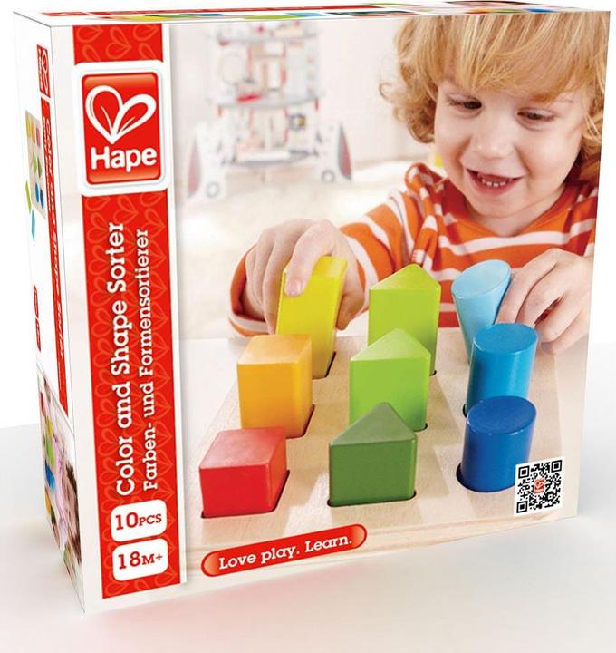 Actual product image Hape color and shape sorter