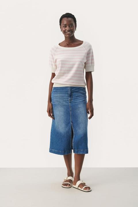 Produktbild Part Two GlenniePW Pullover voor dames, regular fit met 1/2 mouwen, Potpourri Str5ipe, M (M)