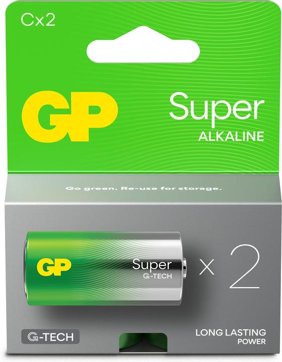 Actual product image GP Batteries Super (2 pcs., C, R14)