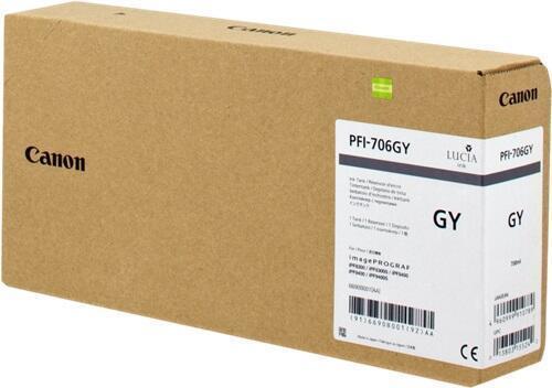 Produktbild Canon Tinte Large Format grey Orig.Nr. PFI-706GY (GY, LBK)