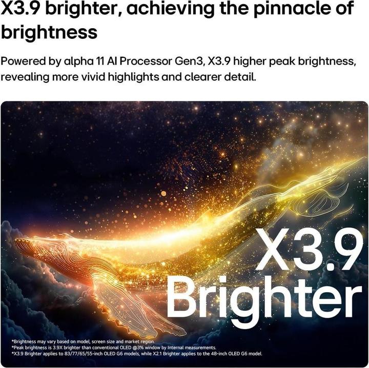 Immagine prodotto LG OLED65G67LW.AVS (65", G6, OLED, 4K, 2026, CH)