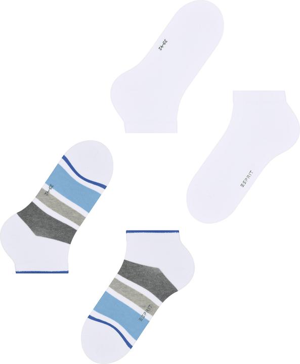 Produktbild Esprit Multi Stripe 2-Pack Baumwollsneakersocken (2er Pack, 43 - 46)