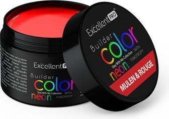 Excellent PRO Builder Color Neon With Thixotropy Building Gel Mulen & Rouge 15g