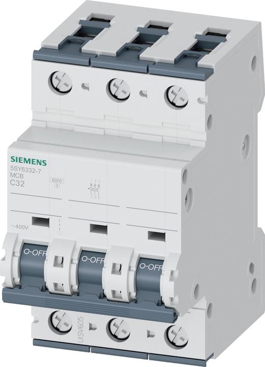 Produktbild Siemens Sicherungsautomat 5SY6 32A Typ C 6kA