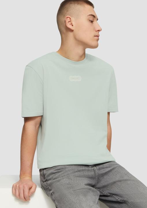 Produktbild s.Oliver T-Shirt Basic Rundhals T-Shirt mit Frontprint (L)