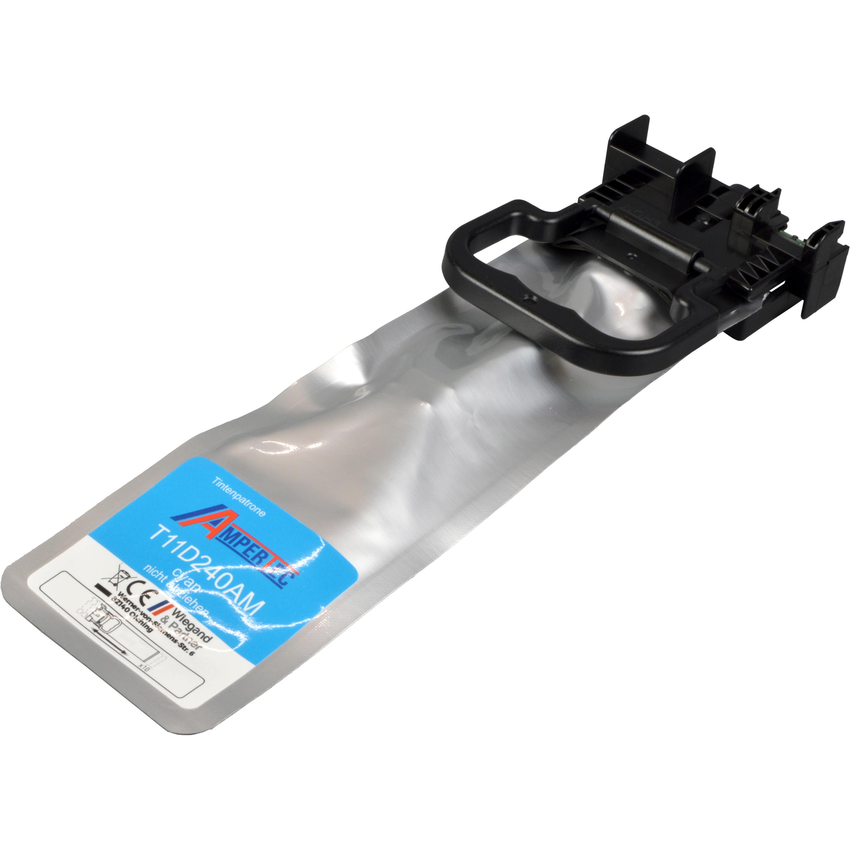 Ampertec, Druckerpatrone, Tinte ersetzt Epson C13T11D240 T11DC cyan (C)