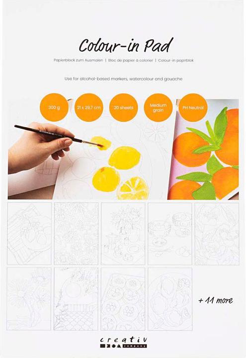 Produktbild Creativ Company Aquarellpapier A4, 300 g/m², 20 Blatt (300 g/m², 20x)