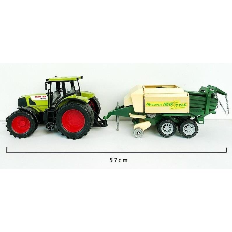 NoName Traktor mit Ballenpresse