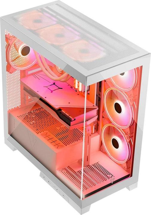 Actual product image Modecom Computer case Volcano SPACE APEX ARGB MIDI USB 3.0 X 2 CYPE-C white (ATX, mATX, Mini-ITX)
