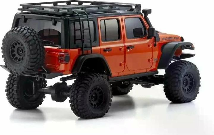Image du produit Kyosho Scale Crawler Mini-Z Jeep Wrangler Rubicon Orange 1:24 ARTR (Presque prêt à être conduite)