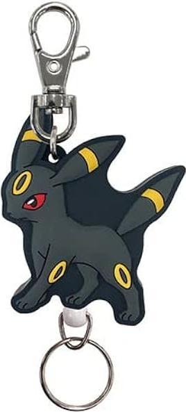 Actual product image Pokémon Rubber Reel Key Holder Umbreon