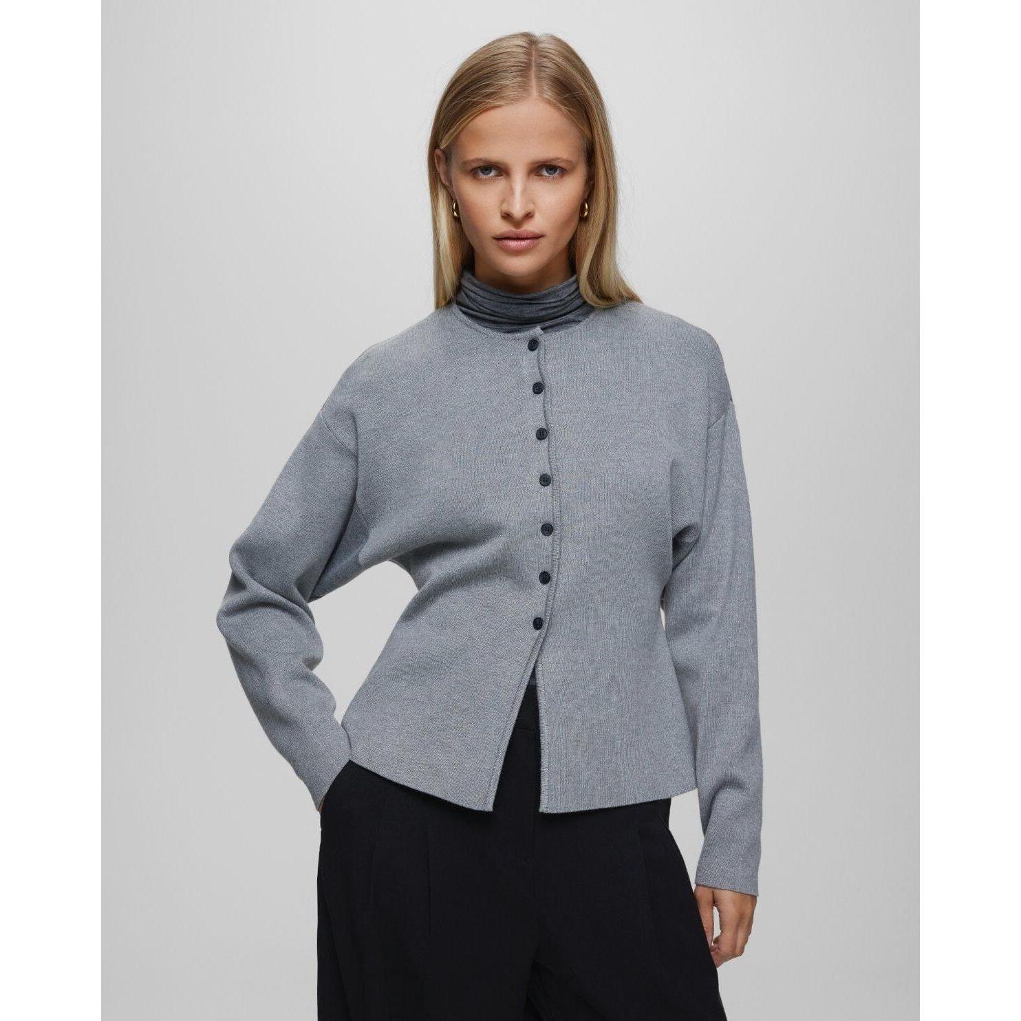 Thumbnail - Moss copenhagen, Damen, Pullover, Mirielle Hasle, Grau, (M)
