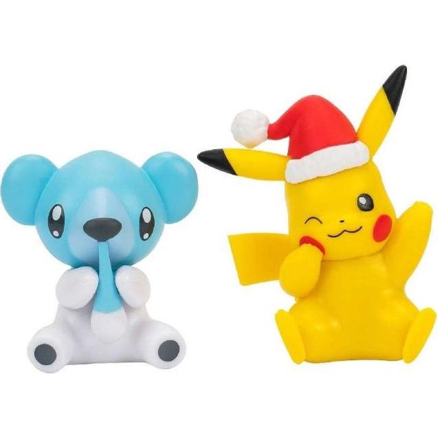 Jazwares Pokemon 2-Pack X-Mas Holiday Pikachu & Cubchoo PKW2812